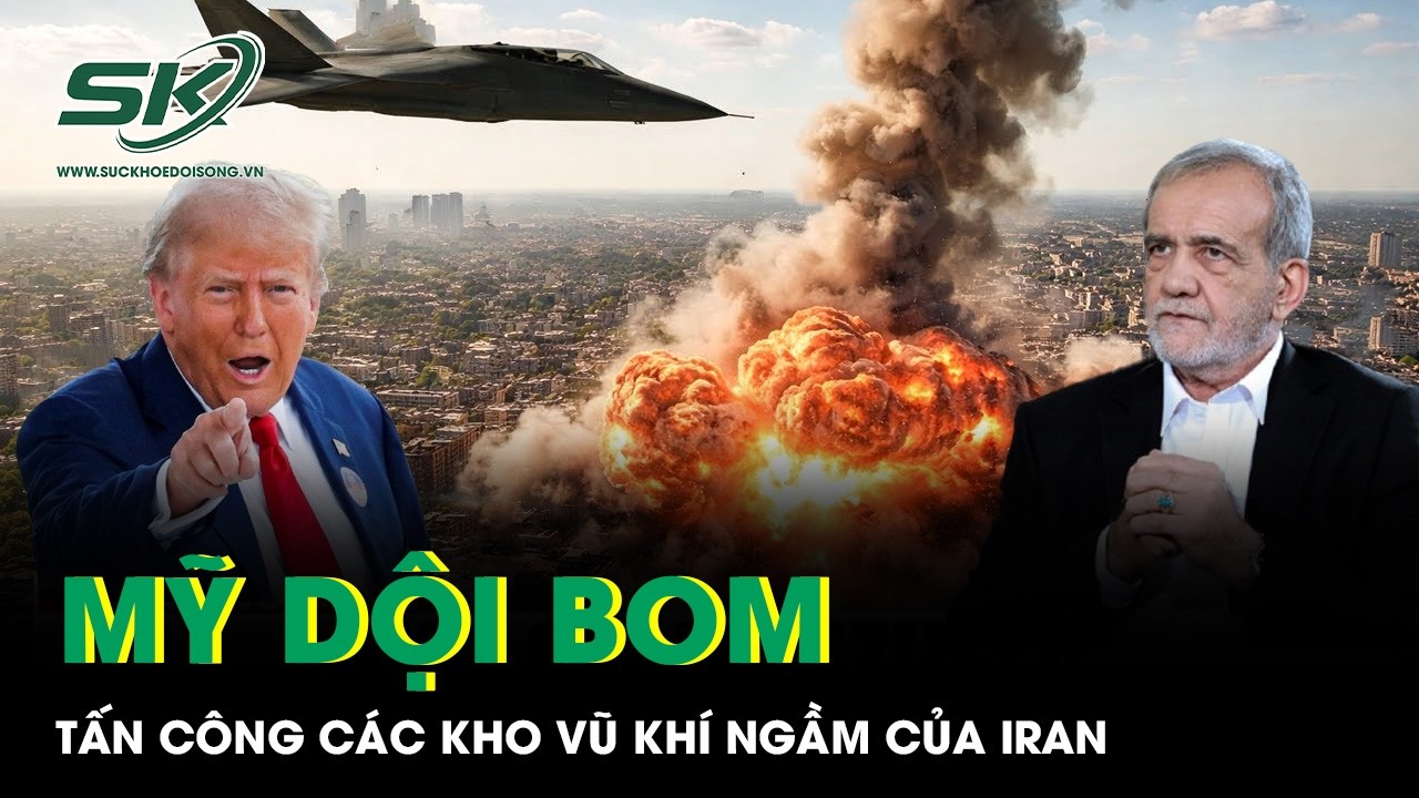 Mỹ dội bom xuyên phá nặng hơn 900kg tấn công các kho vũ khí ngầm của Iran
