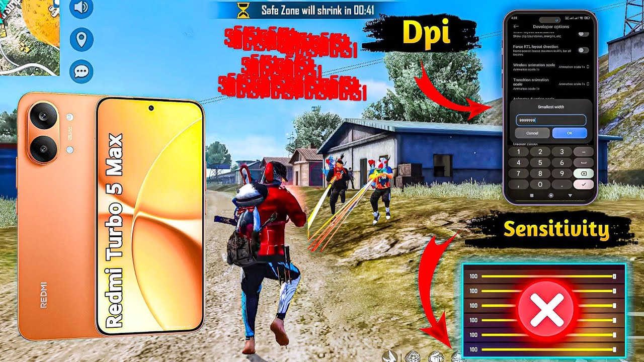 Xiaomi Redmi Turbo 5 Max Full Free Fire Gameplay Review Full Test
