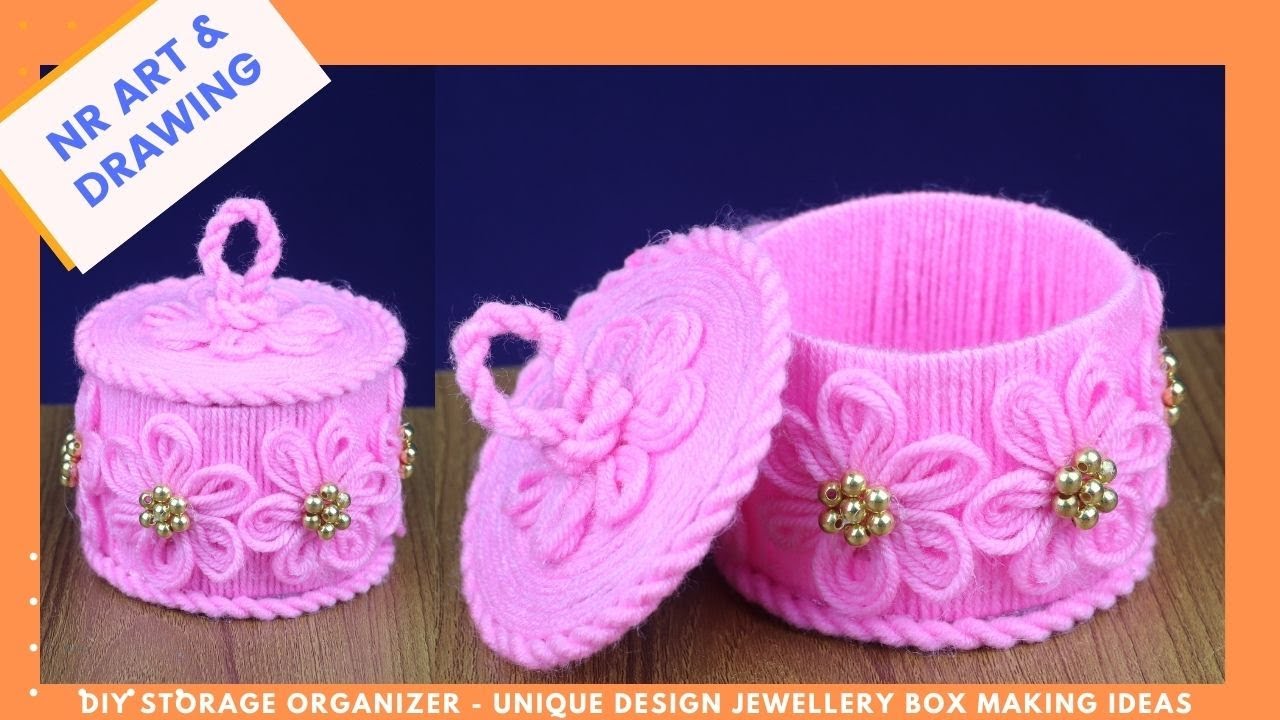 DIY STORAGE ORGANIZER - UNIQUE DESIGN JEWELLERY BOX MAKING IDEAS - PLASTIC BOTTLE CRAFT IDEAS