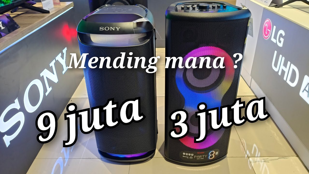 Сравните 9 миллионов и 3 миллиона колонок ‼️ SONY и SHARP HI-FI ‼️
