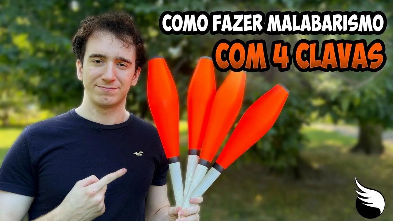 Como aprender a fazer malabares com 4 claves