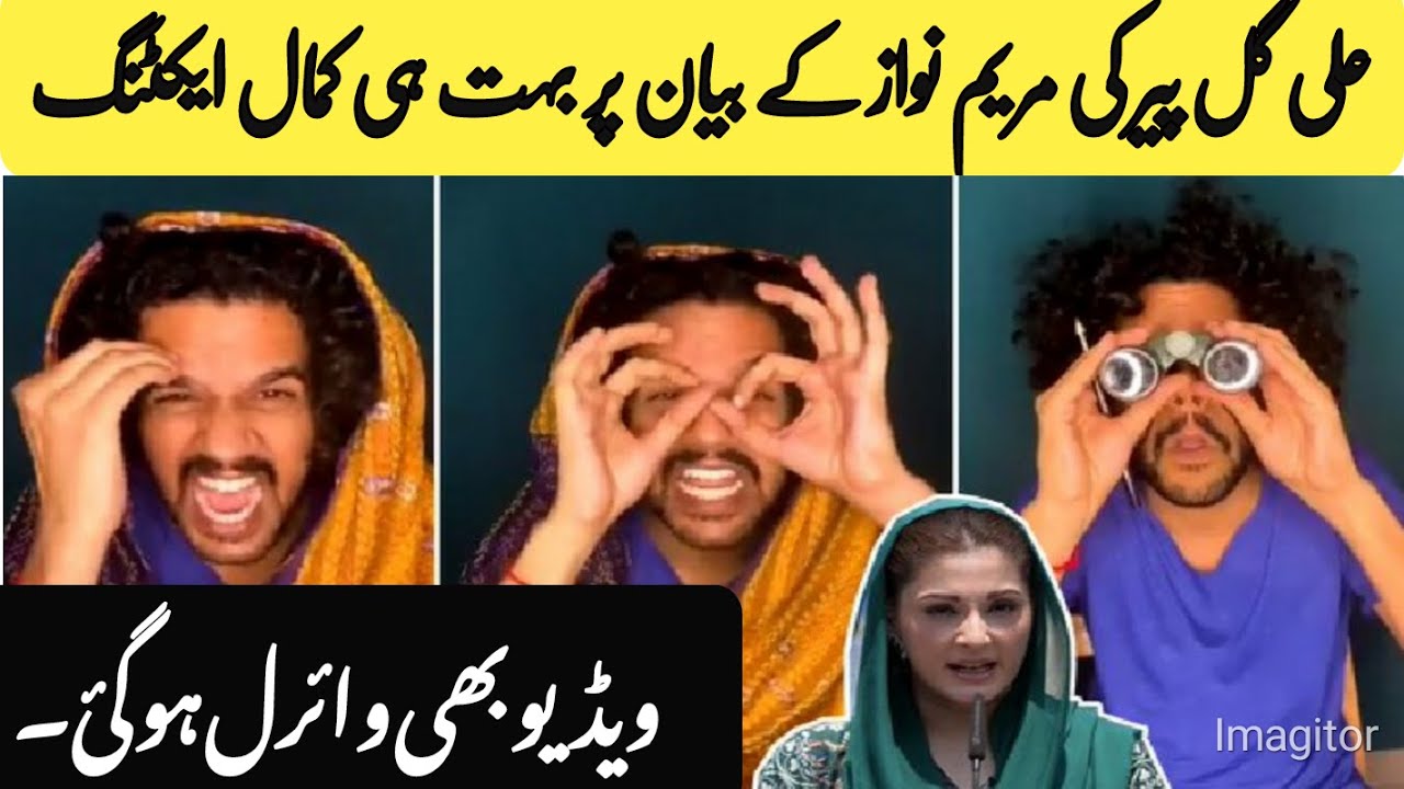 Ali Gul pir Super Acting over Maryam Nawaz Speech||Ali Gul Pir Video about Maryam Nawaz||New Ideas||