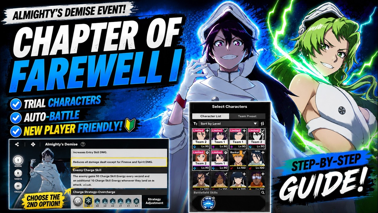 NEW PLAYER F2P GUIDE! Chapter of Farewell I | Auto Battle