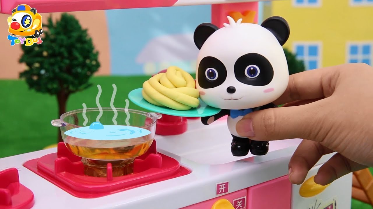 奇奇妙妙誰是麵條大王，快來嘗嘗他們做的麵條| 寶寶玩具 | 兒童玩具 | 玩具巴士