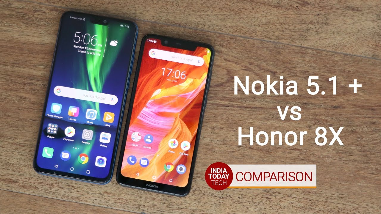 Honor 8X vs Nokia 5.1 Plus: Camera, display and design