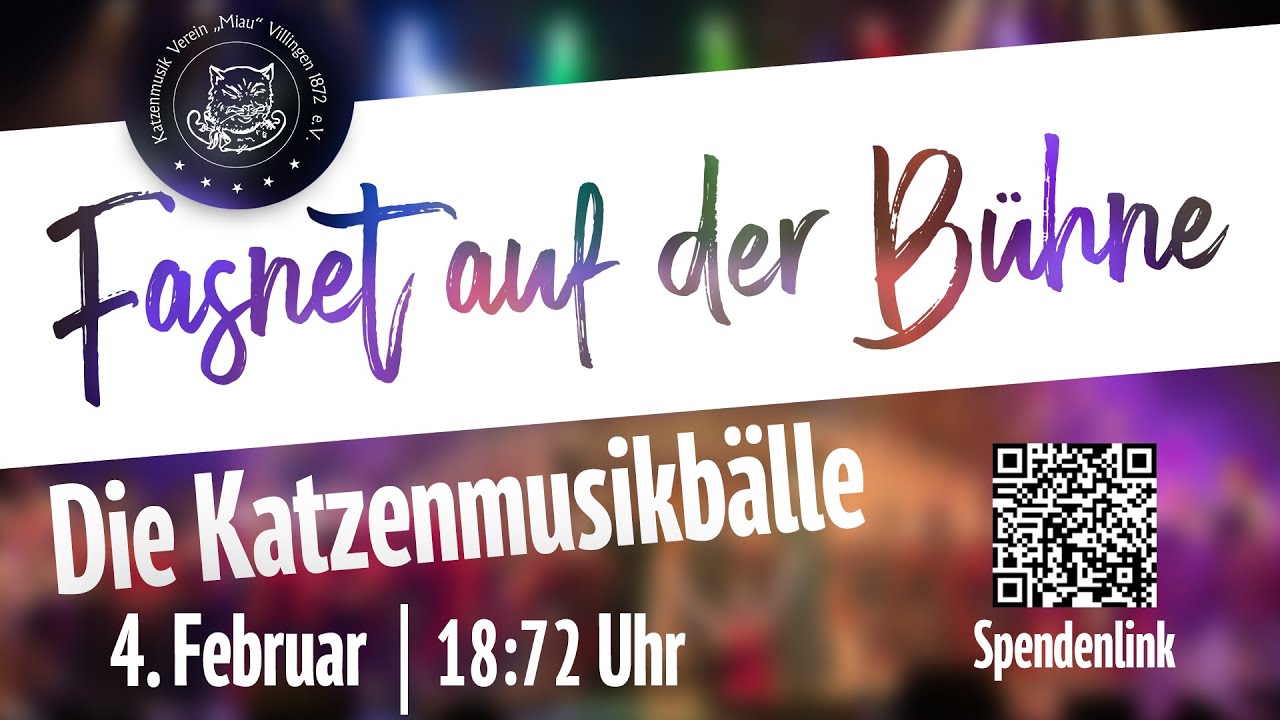Fasnet auf der Bühne - Die Katzenmusikbälle