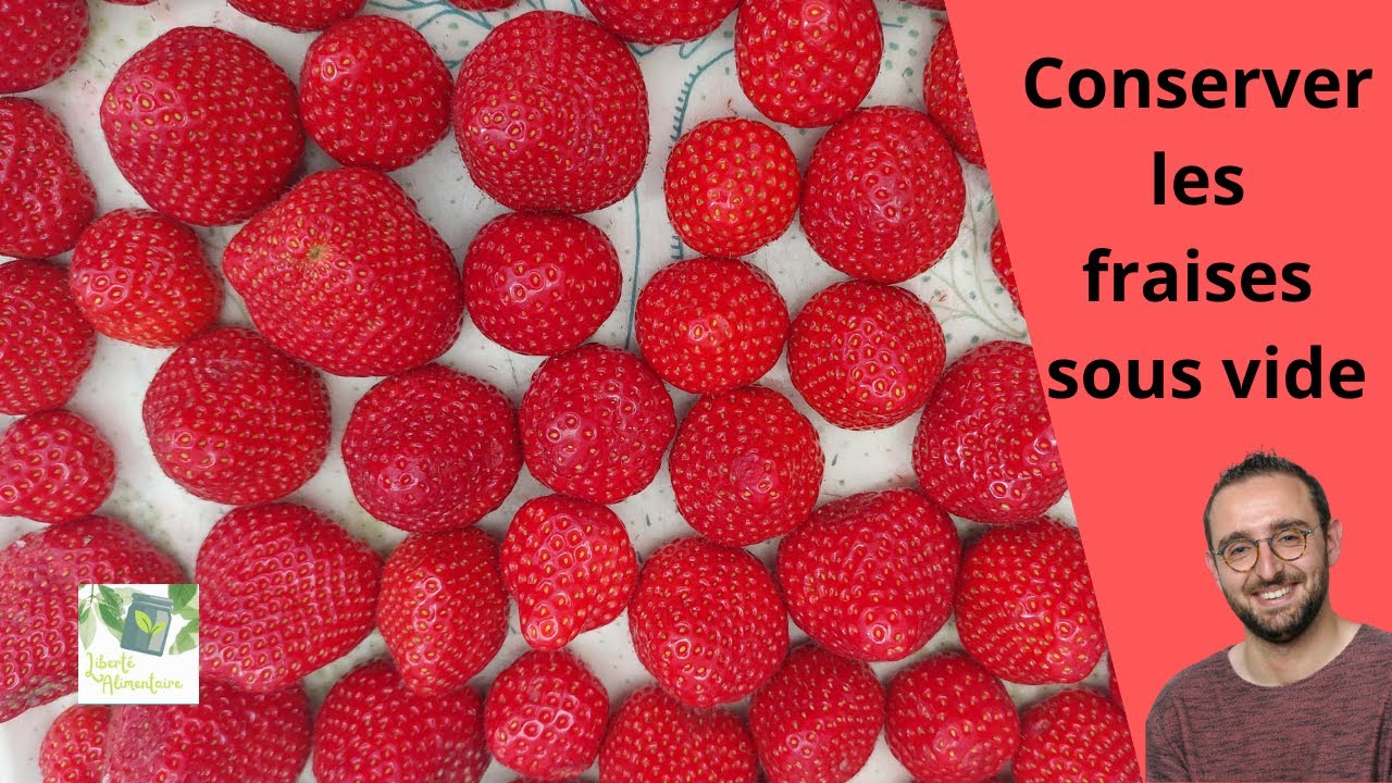 Comment conserver les fraises (sous vide et congelées) ?