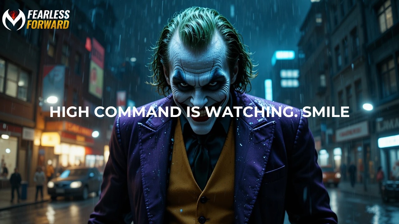 HIGH COMMAND IS WATCHING OVER YOU, YOUR SAFETY IS NON-NEGOTIABLE 🛰️🛡️ || JOKER SPEECH