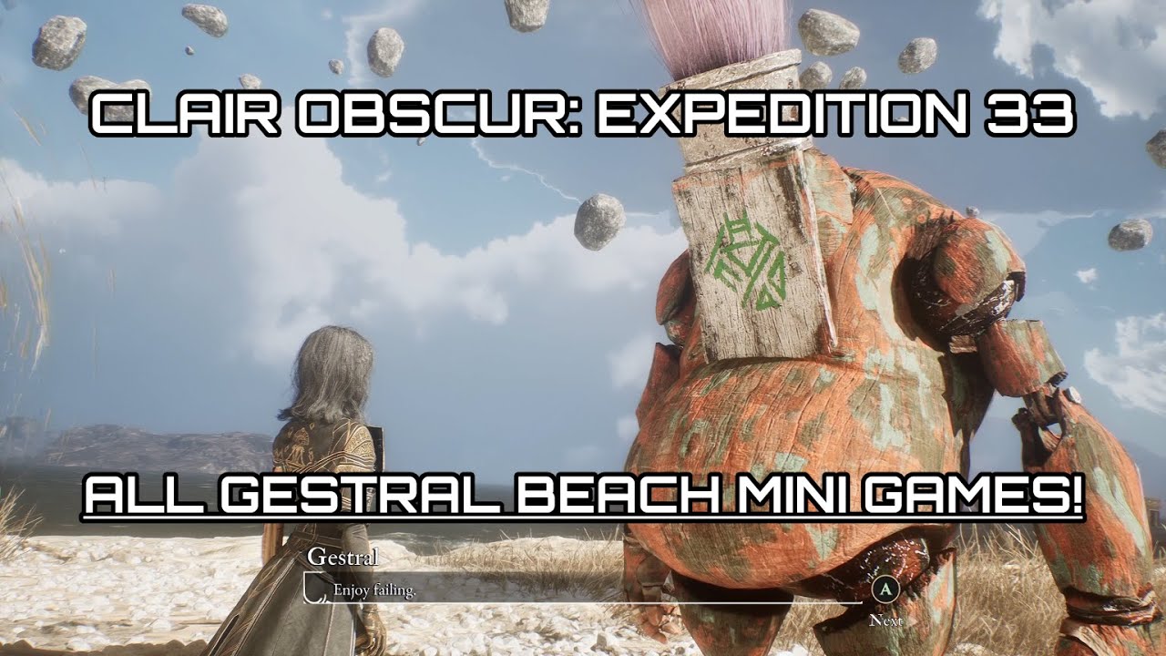 Clair Obscur: Expedition 33 - All Gestral Beach Mini Games!