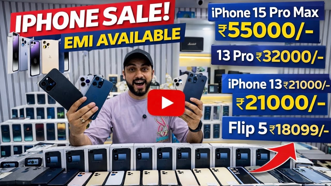 Biggest Sale Ever🤩 | Cheapest iPhone Market in delhi | Second Hand Mobile | iPhone 15 Pro iPhone 16 
