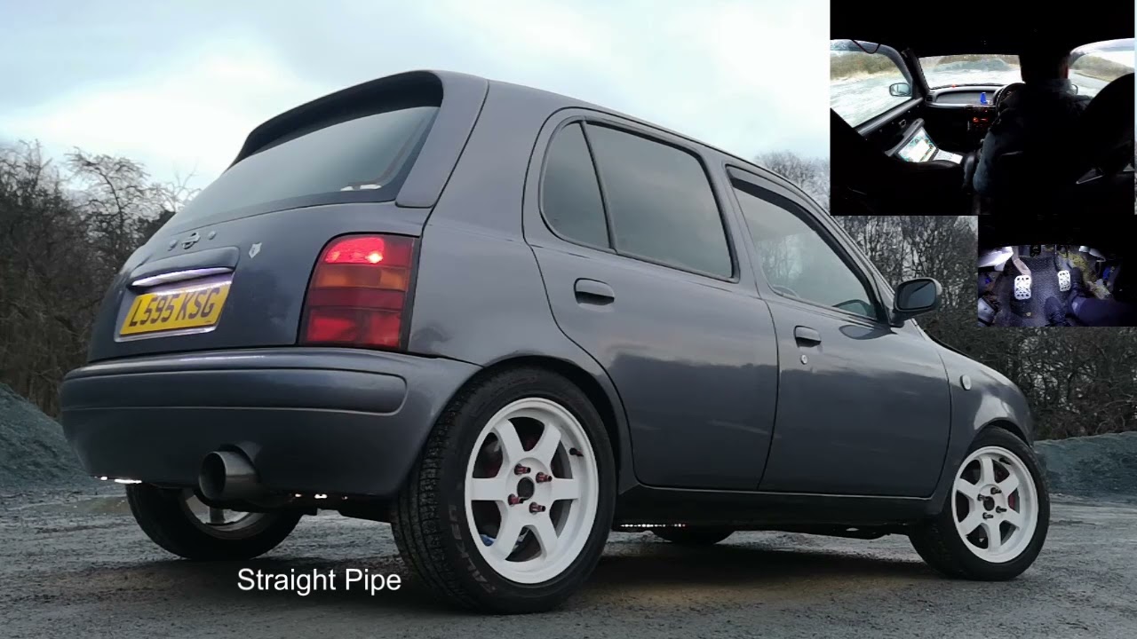 Micra 1.3 Comparing Exhaust Silencer vs Straight Pipe
