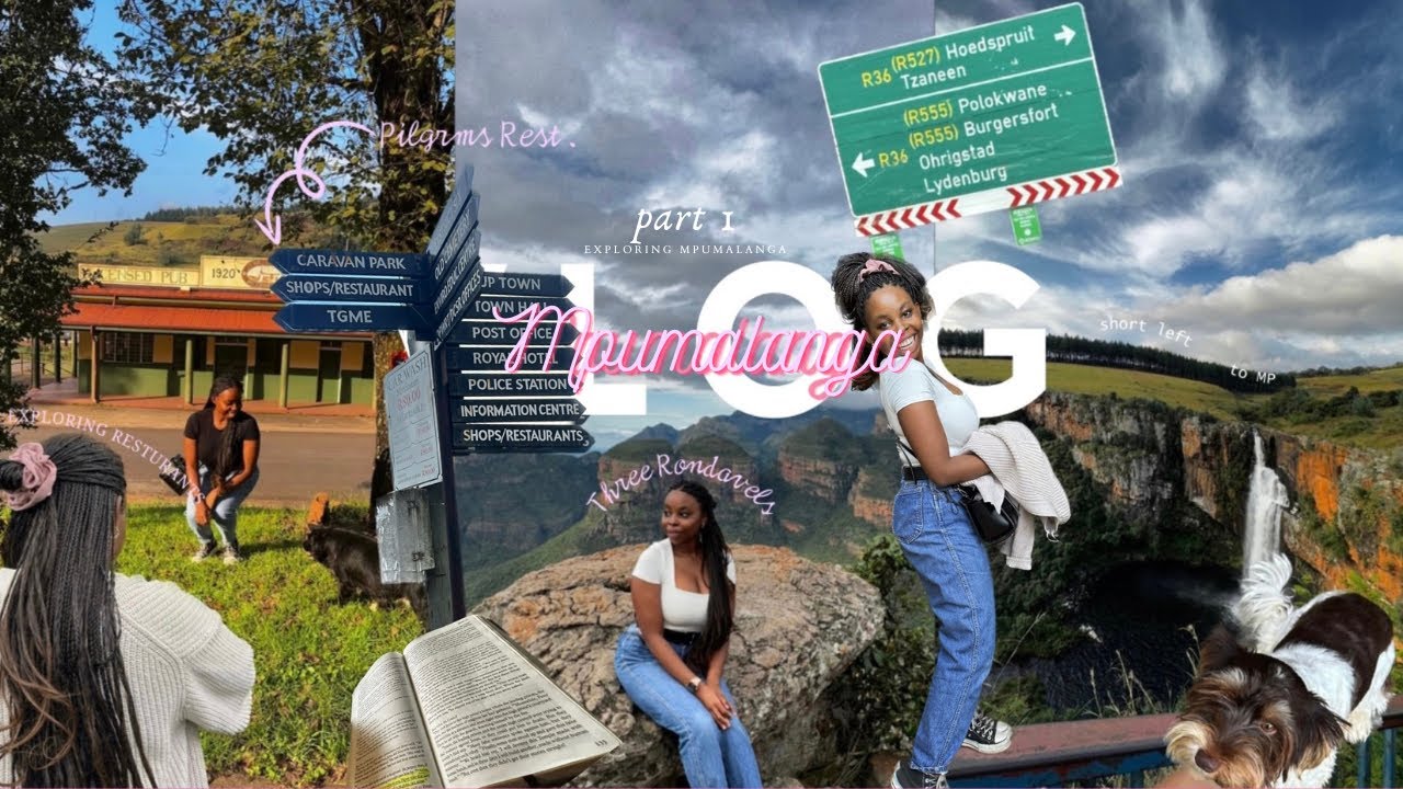 Exploring Mpumalanga| Echo Caves|Three Rondavels|Pilgrims Rest & more⛰🐶🥞✨.. |South African Youtuber