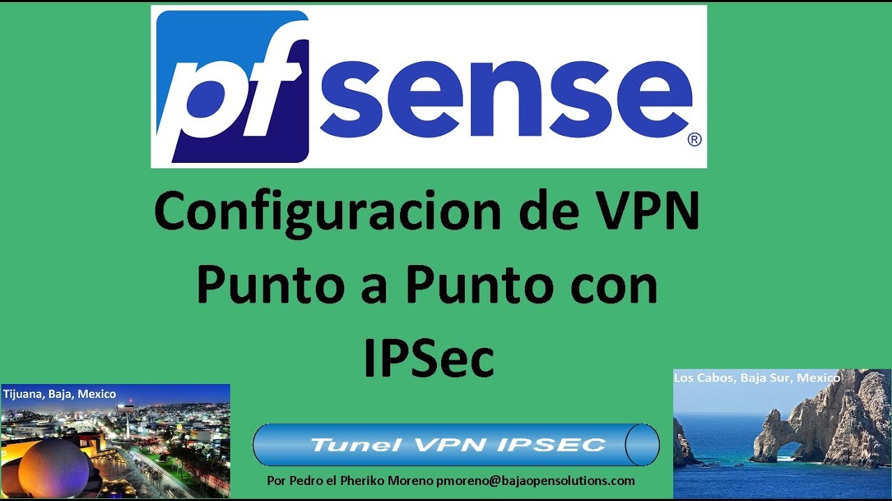 Video 25: Pfsense Configuración de VPN Con IPSEC Punto a Punto (Site2Site)