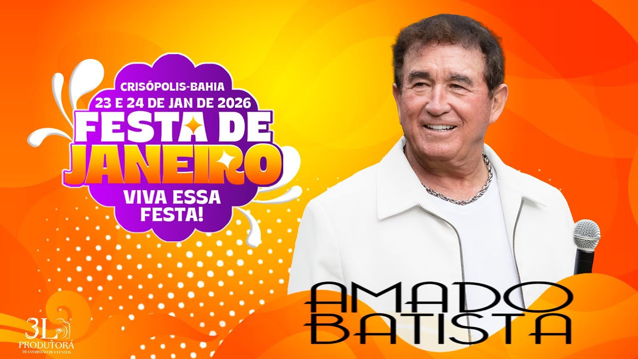 Amado Batista | Ao vivo | Crisopolis | Festa de janeiro 2026 #amado_batista