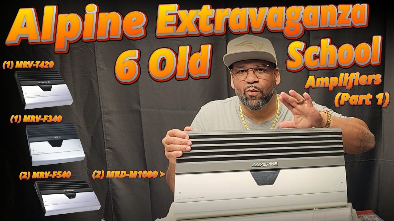 Unboxing Alpine Amplifiers From The 90s/00s Era  MRV-T420, MRV-F340, MRV-F540 And The Rare MRD-M1000