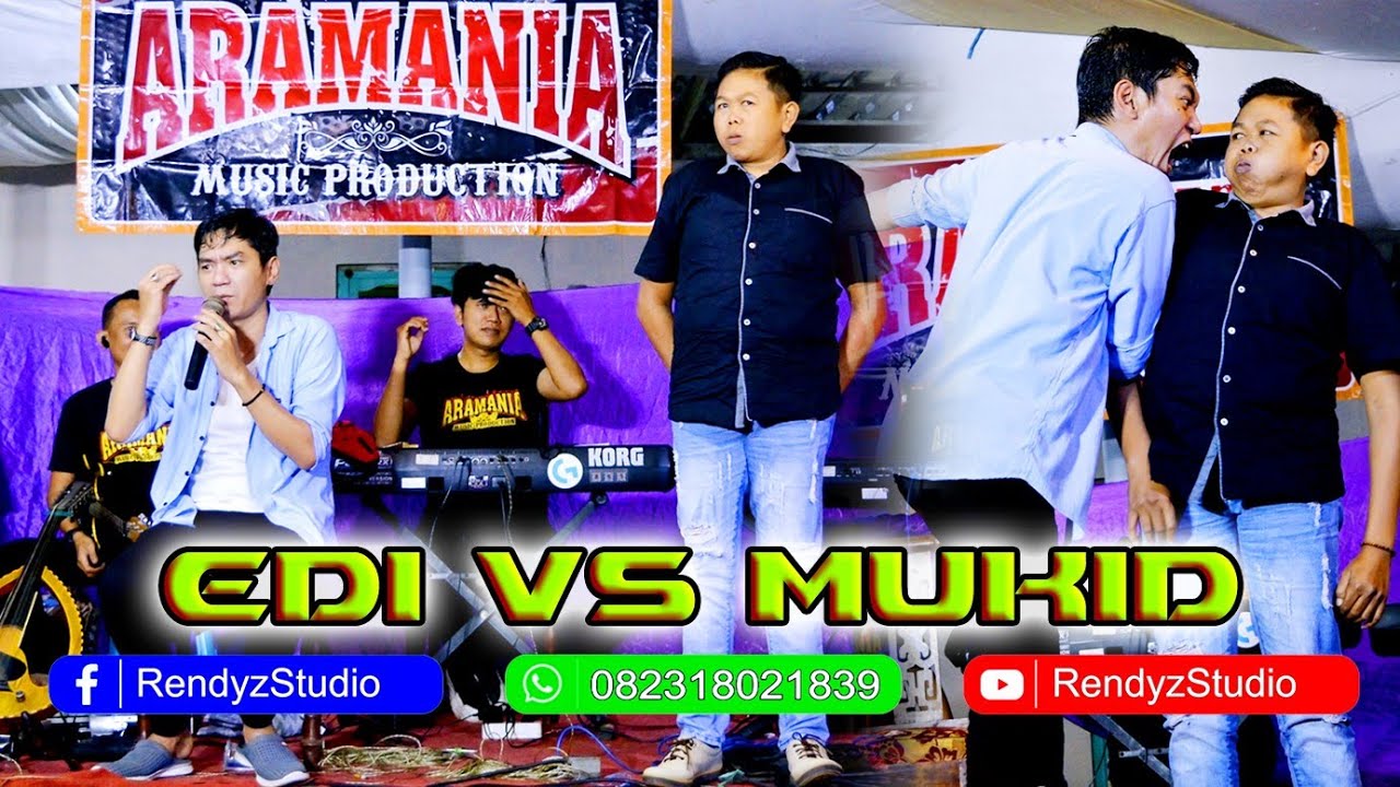 AKSI KOCAK LAWAK EDI BASRAN ft MUKID TERBARU LIVE JEMBER  Siap Kocok Perut Anda || Rendyshoting