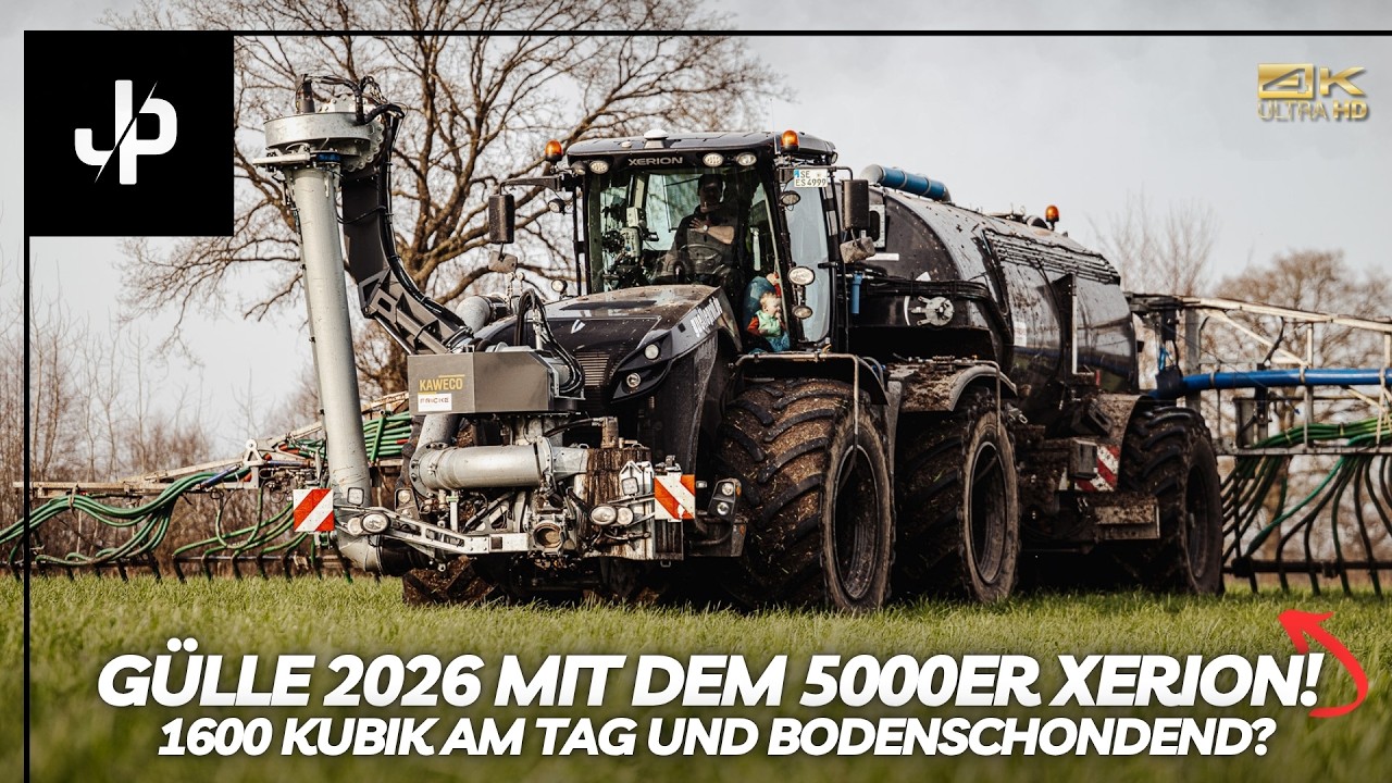 Xerion G&uuml;lleb&uuml;ffel im Einsatz! Aber auch Bodenschonend? || JP Agrar Doku