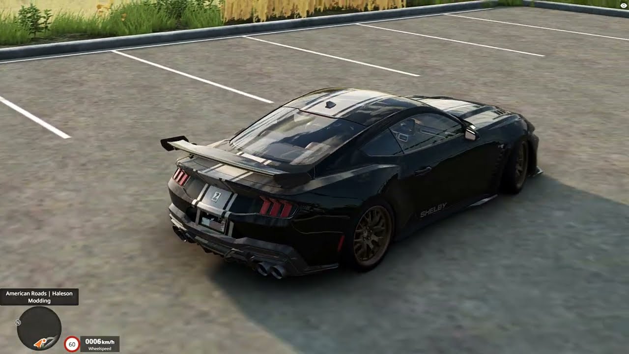 BeamNG Shelby SS in American roads   the best quality mod all of time!