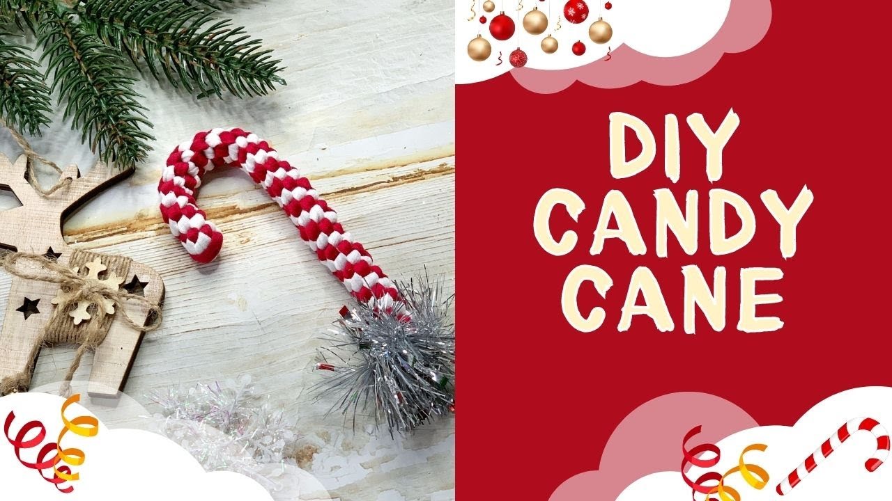 Bobilon Secrets 5. Christmas Candy Cane. Macrame. T-shirt yarn Bobilon. Новогодний леденец. Макраме