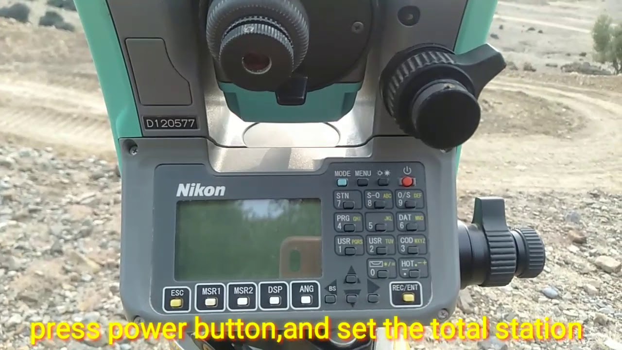 How to do Resection by Nikon total station|| how to set Nikon D120577 total station