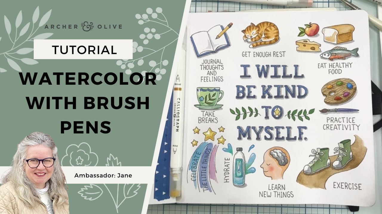 How To Color Your Doodles With Water Based Brush Pens