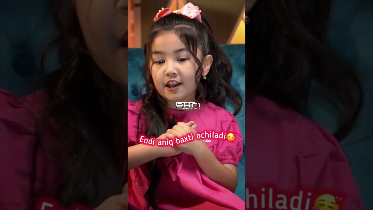 Endi aniq baxti ochiladi 🥰😅 #tilibiyron #тилибийрон #child #childrenswear #tvshow #uzbekistan #...