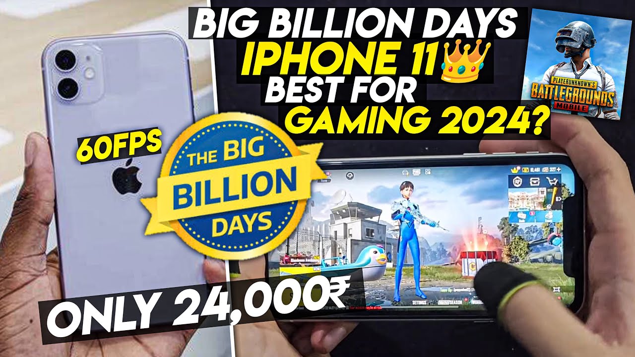 BIG BILLION DAYS 24,000₹ IPHONE 11 BEST FOR GAMING IN 2024?🔥•60FPS GAMING🚀•IPHONE 11 BGMI/PUBG TEST💀
