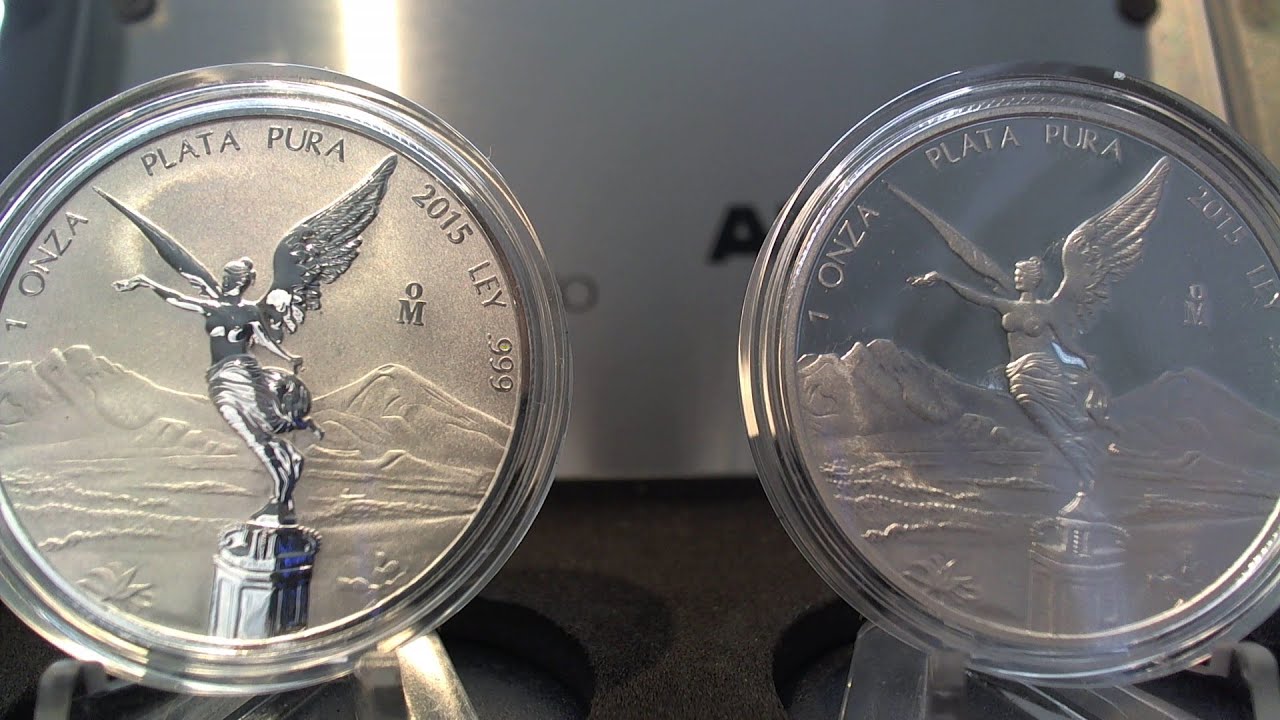 2015 Mexico 2 Coin Silver Libertad Proof Reverse Proof Set