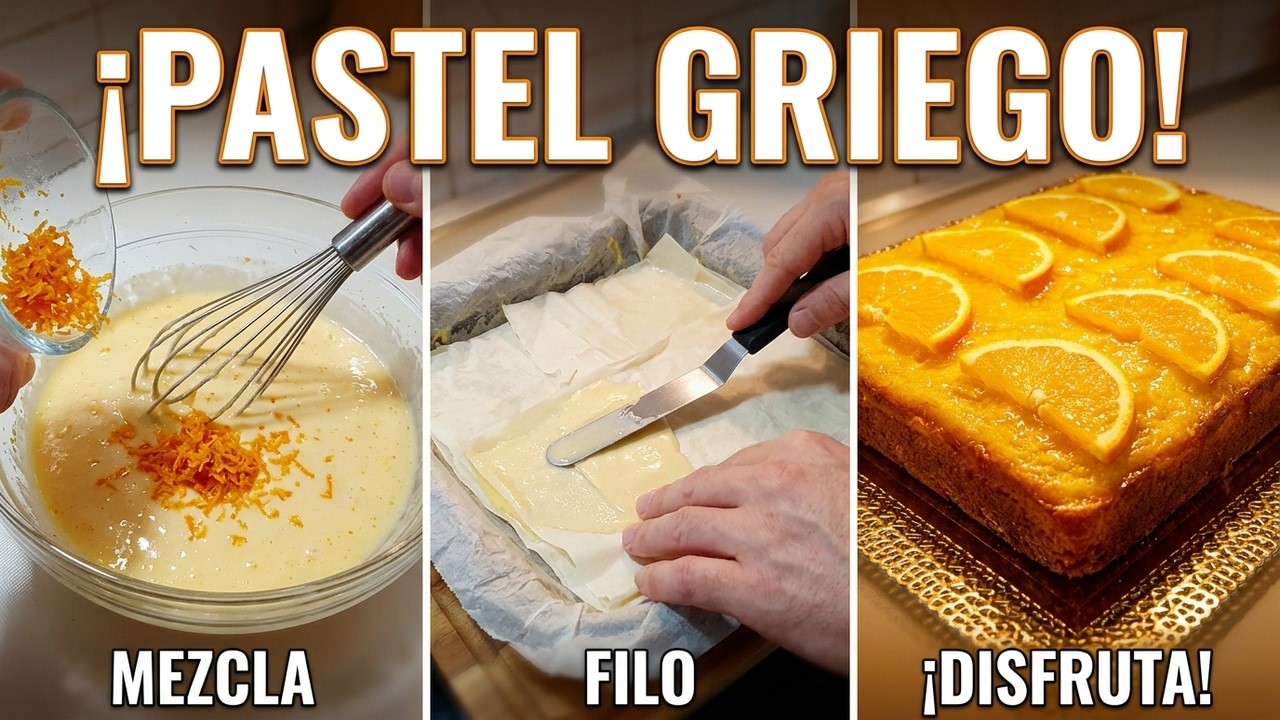 Pastel griego de naranja: El postre que parece de alta cocina pero se hace en casa.
