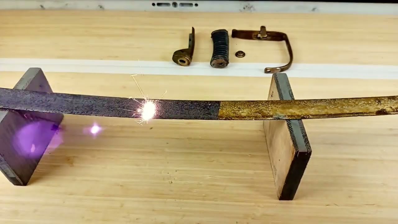 Antiker S&auml;bel bzw. Klinge aufarbeiten zum Dekost&uuml;ck 2X, restoration of sword