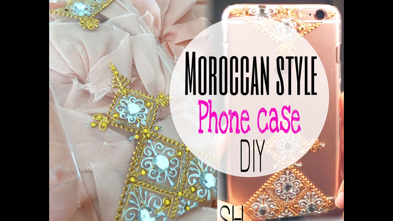 DIY Moroccan henna phone case /coque portable décorée