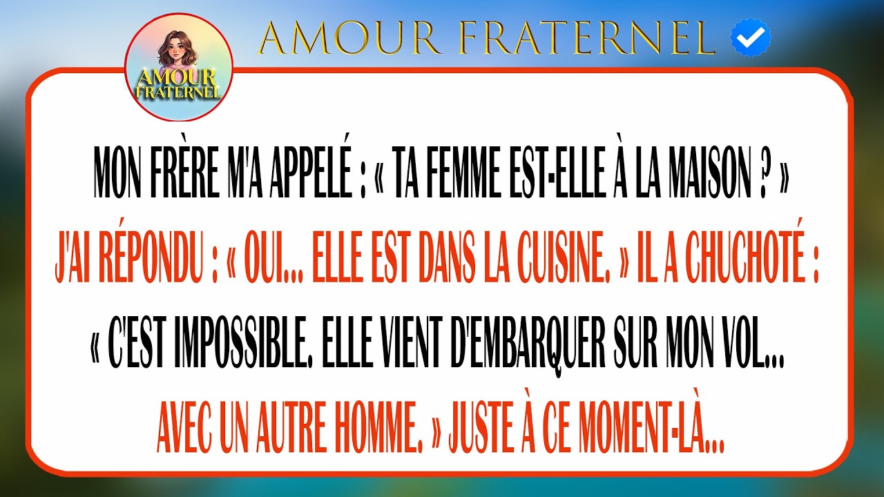 Mon Frère Pilote A Vu Ma Femme En Classe Affaires Avec Un Autre Homme, Et Tout S’est Écroulé.