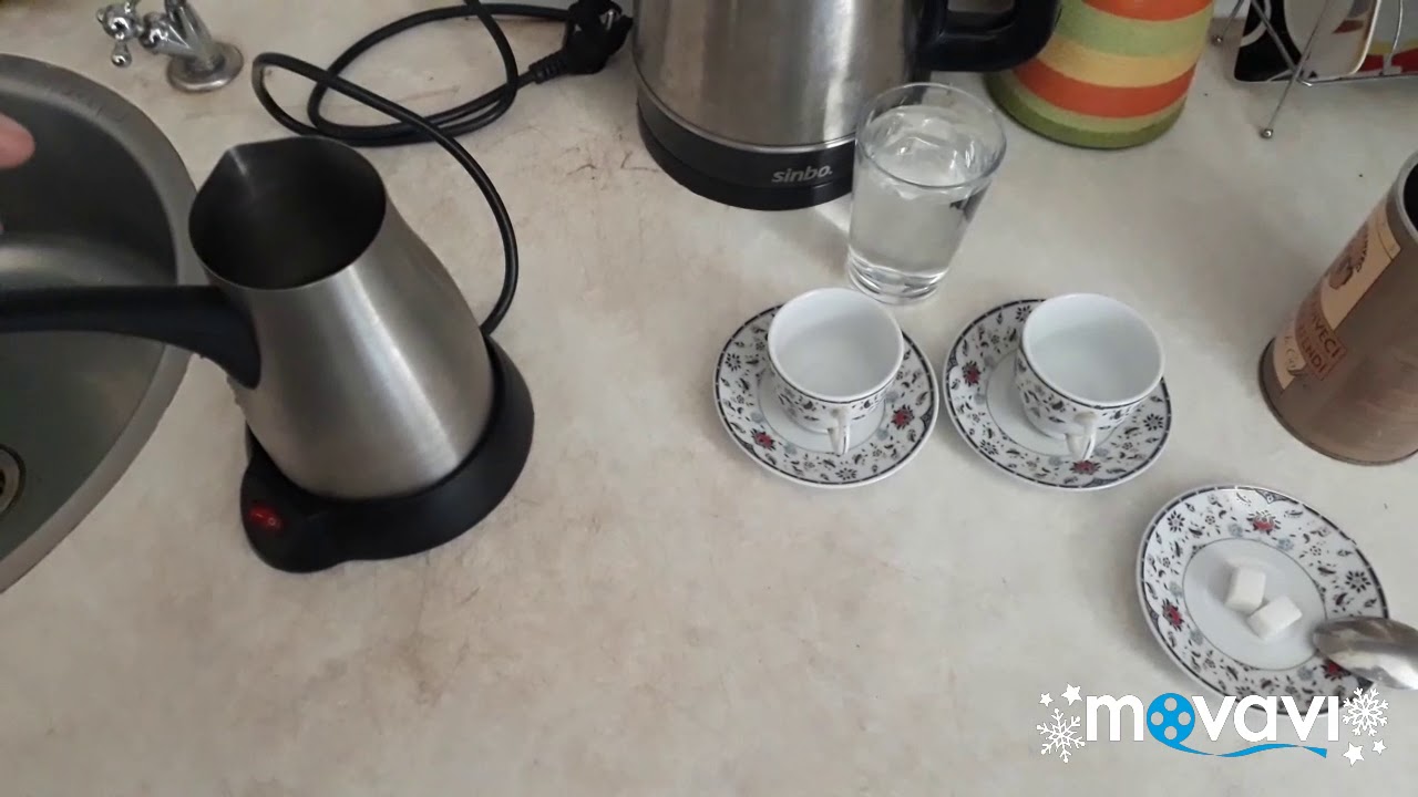 Elektrikli cezveyle  turk kahvesi nasil yapilir