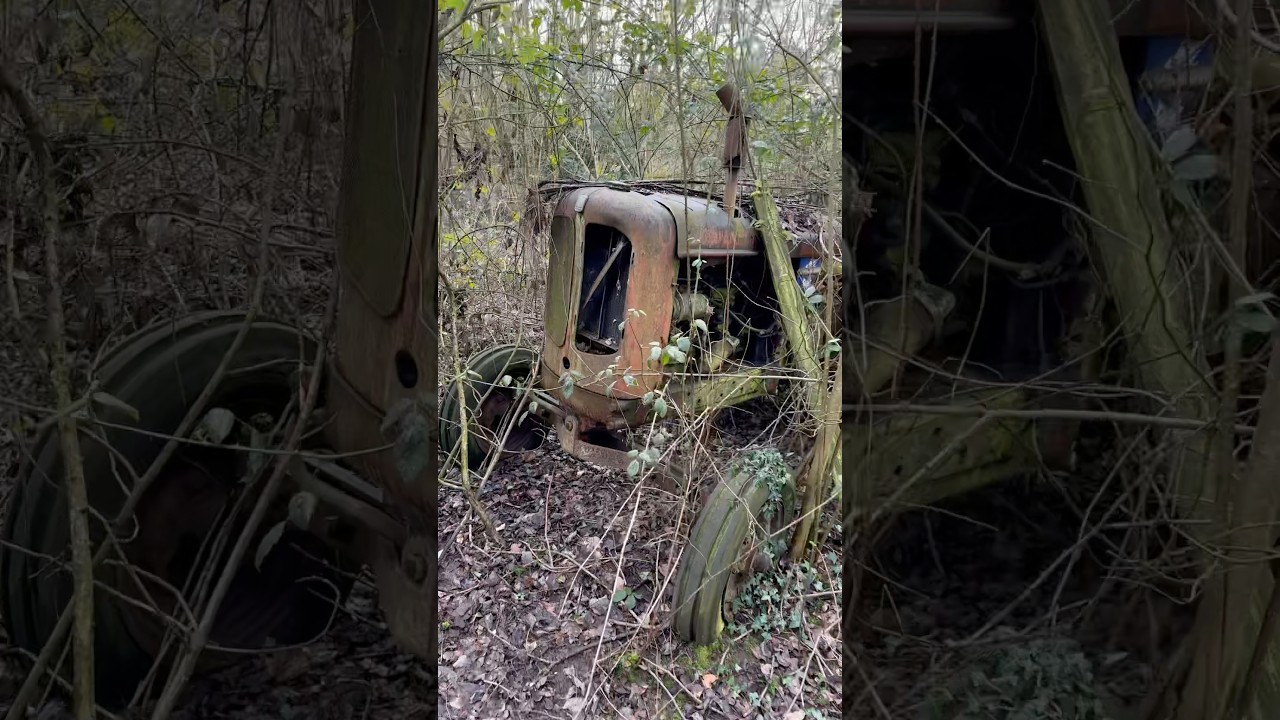 VINTAGE TRACTOR FOUND IN WOODS #tractor #tractorlover #tractorvideo #vintage #urbex #abandoned