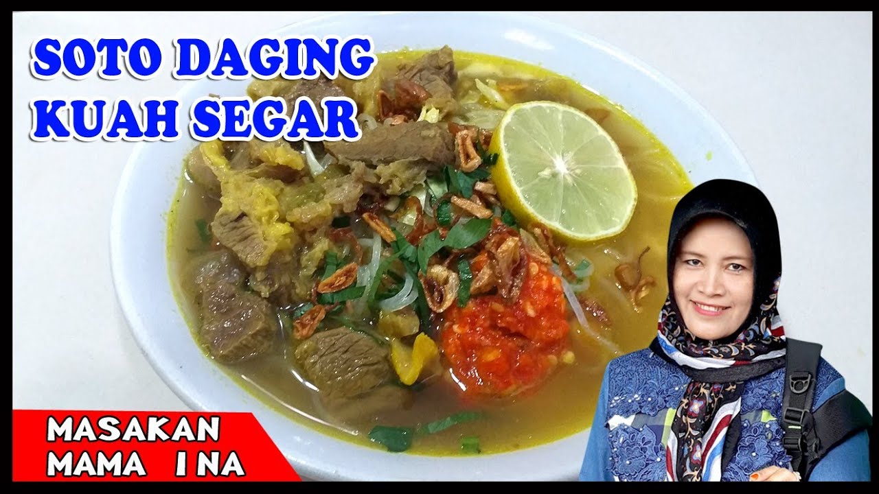 resep soto daging kuah segar special sedap mantap mudah enak banget