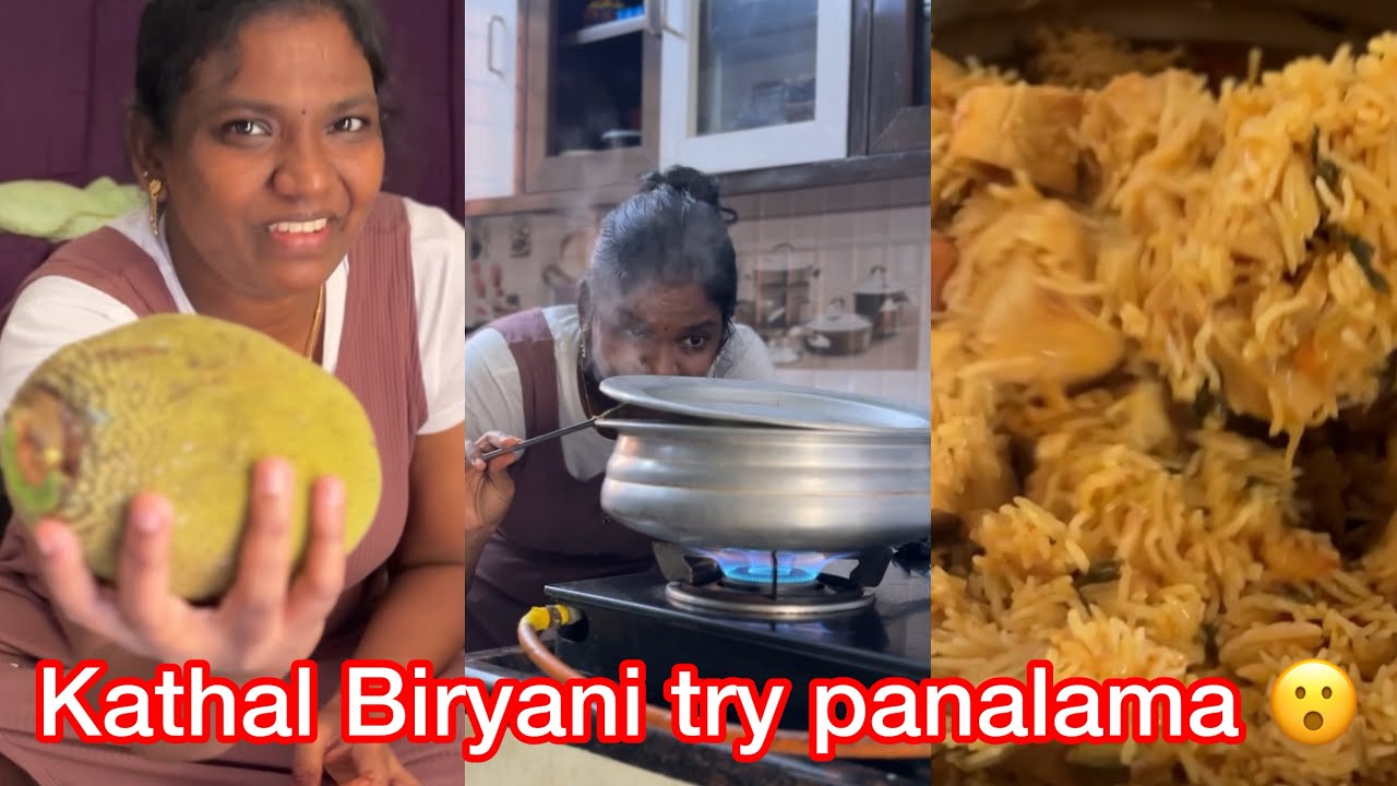 Kathal Biryani try panalama 😮 | Jackfruit briyani recipe 