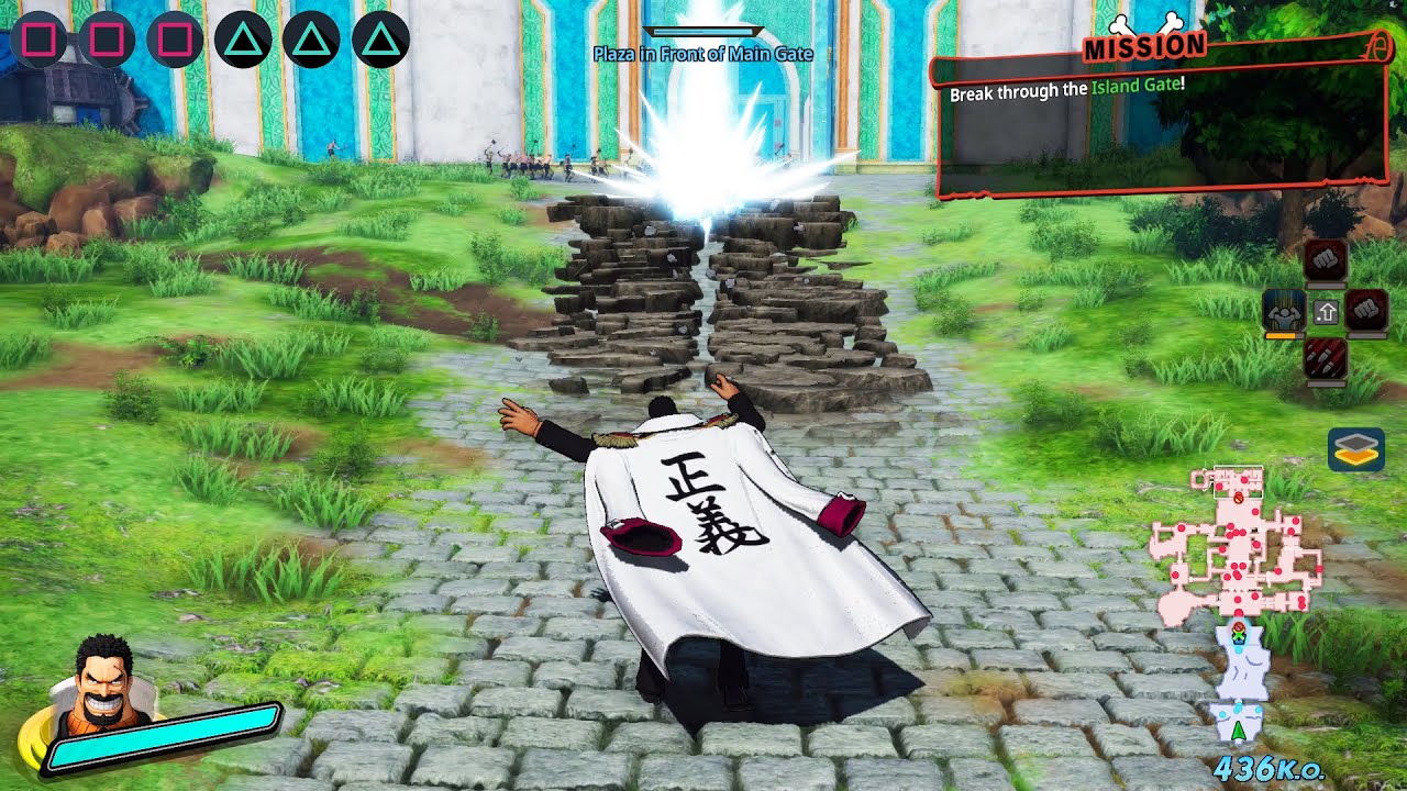 Monkey D. Garp All Skill & Ultimate Attack | ONE PIECE Pirate Warriors 4