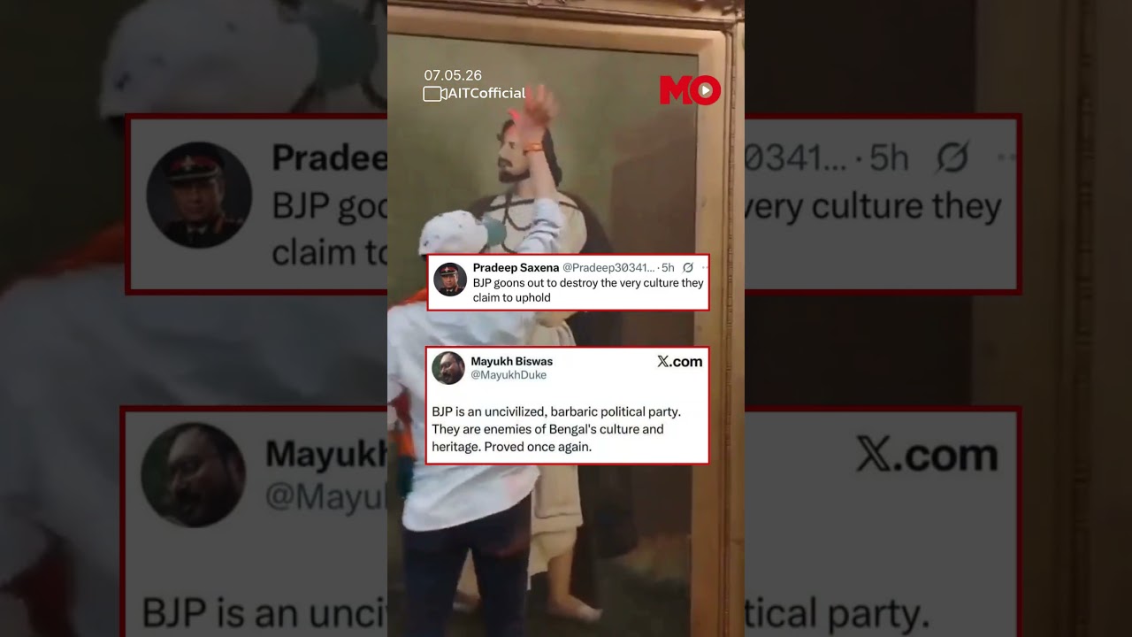 BJP Workers Put Saffron Tikka on Bengal&rsquo;s Icons, Spark Row | Mo of Everything