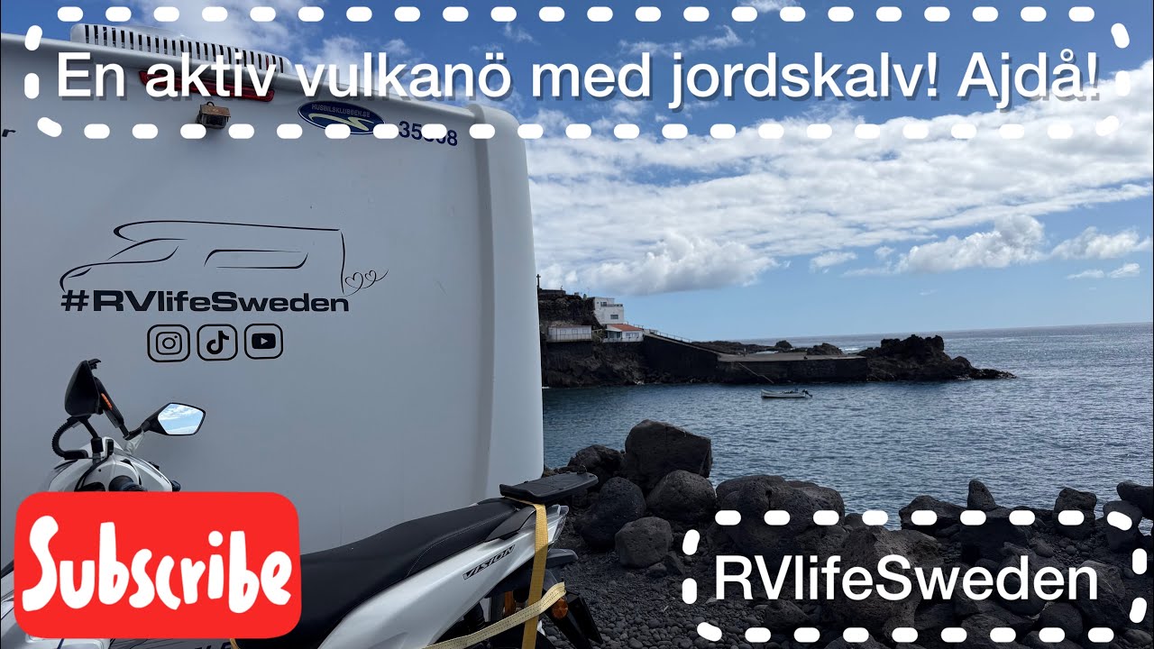 Lite väl spännande! Serie jordskalv på en aktiv vulkanö! DÄR VI ÄR!
