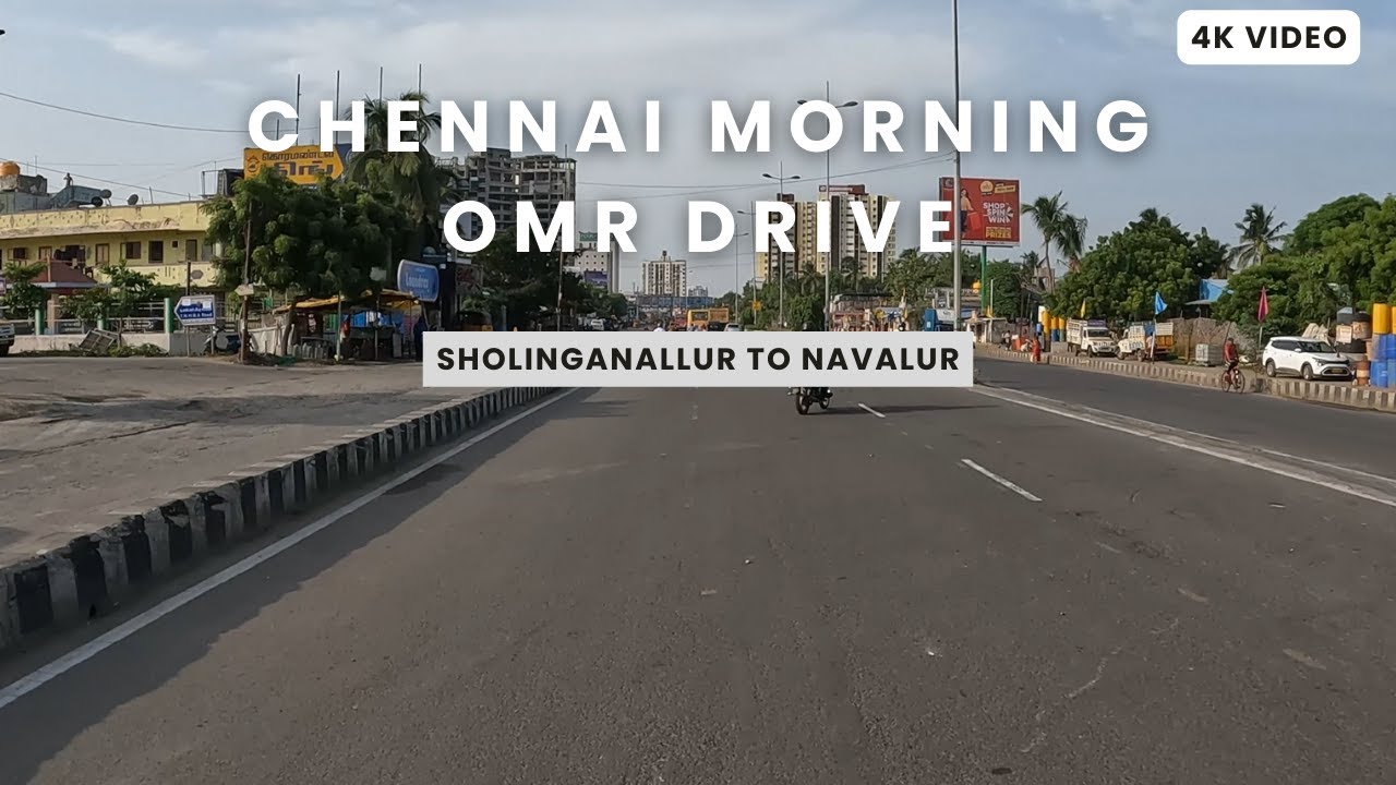 Chennai morning OMR drive| Sholinganallur to Navalur |4k| satisfying video  #chennai #omr
