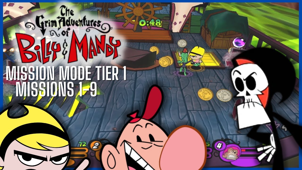 The Grim Adventures of Billy and Mandy: Mission Mode Walkthrough Tier 1 Missions 1-9 All Missions