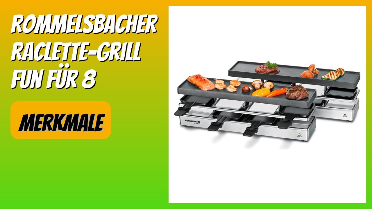 BEWERTUNG (2026): Rommelsbacher Raclette-Grill fun für 8. Infos
