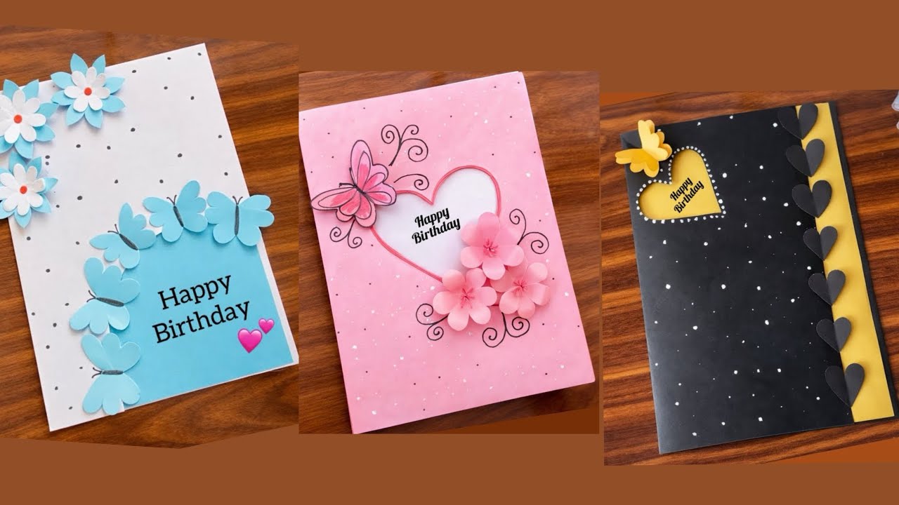 How to make birthday card || Diy Happy birthday greeting card || making birthday card 