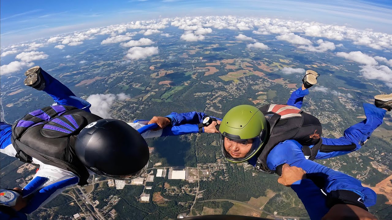 Piedmont  Skydive 3Way Sept 21, 2025 Felix, Bob & Ronald