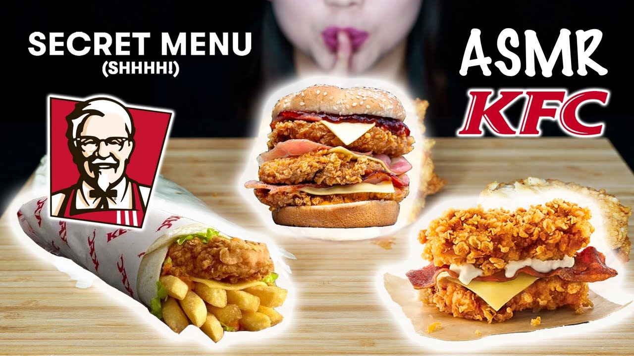 ASMR KFC SECRET MENU MUKBANG 먹방 | TRIPLE STACKER BURGER,ZINGER CHIPSTER,ZINGER MOZZARELLA DOUBLE