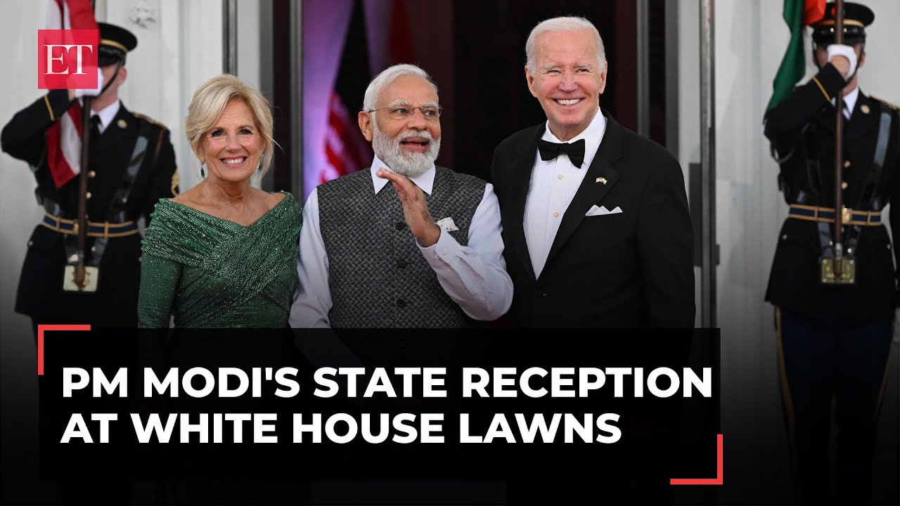 Modi in US:  PM's State reception at White&nbsp;House&nbsp;lawns