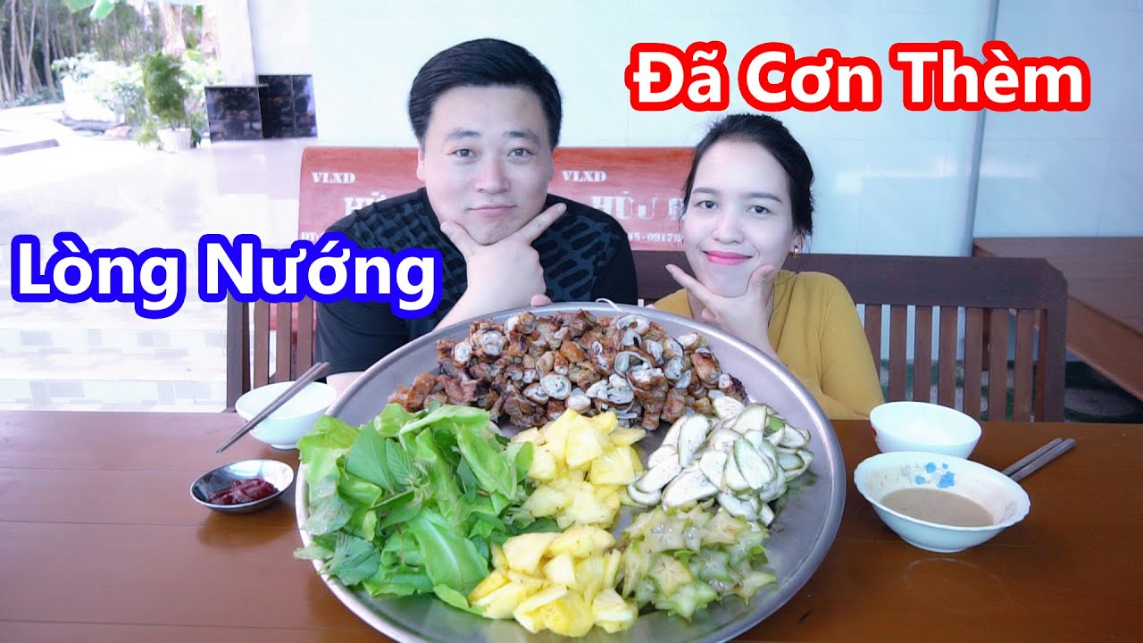 Lòng Nướng Chấm Chao Ăn Kèm Rau Khóm Khế Chuối Sống Quá Tuyệt Vời [Cuộc Sống Hàn Quốc]