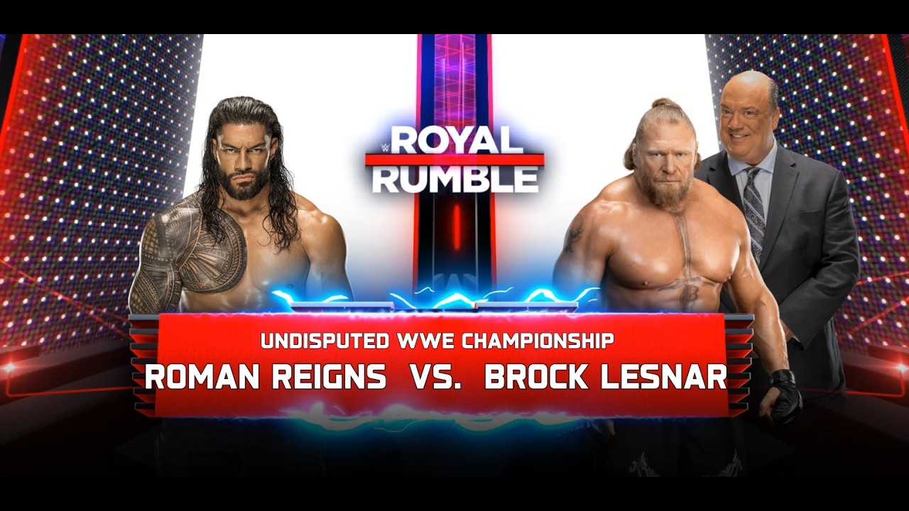 WWE 2K25 - Brock Lesnar vs Roman Reigns No Holds Barred Match (2KHDR)