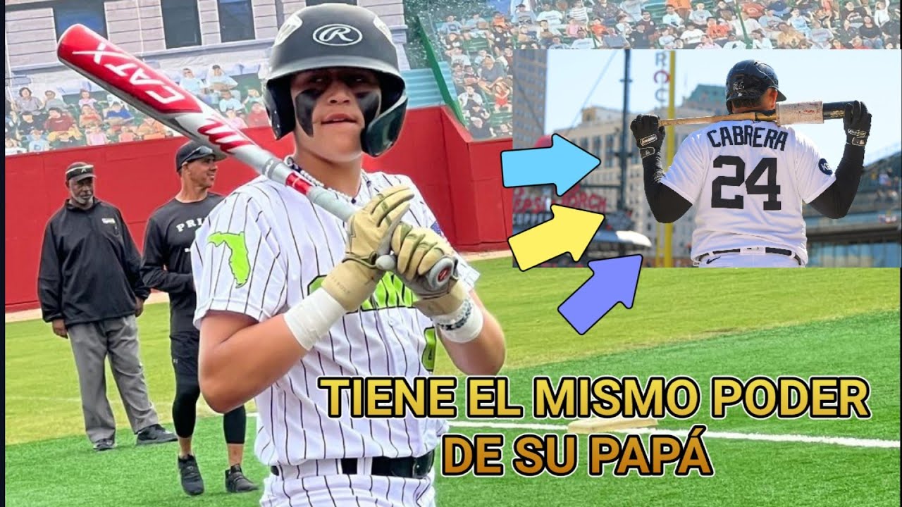 HIJO DE MIGUEL CABRERA LA ESTA ROMPIENDO! A su corta Edad ya Demuestra Talento como su Padre