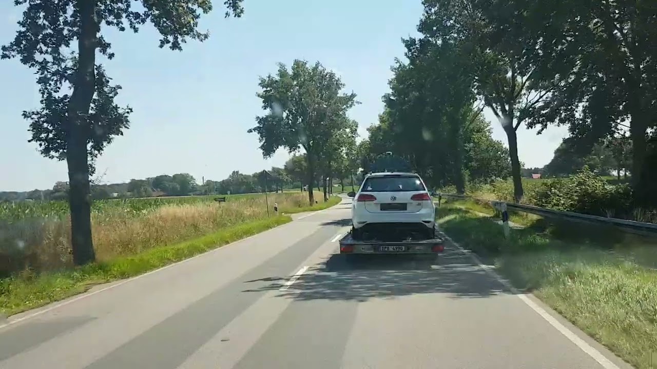 Fahrt von Bersenbrück im LK Osnabrück nach Neuenkirchen-Vörden im Landkreis Vechta in Niedersachsen